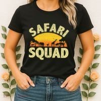 Cool Safari Squad Zoo Animal African Jungle Women's T-Shirt thumb 2