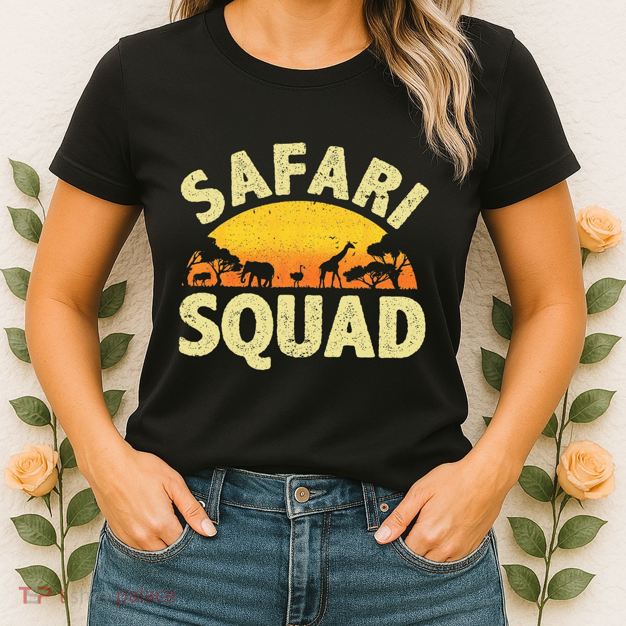Cool Safari Squad Zoo Animal African Jungle Women's T-Shirt