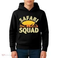 Cool Safari Squad Zoo Animal African Jungle Kids Hoodie thumb 4