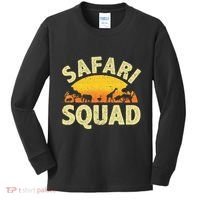 Cool Safari Squad Zoo Animal African Jungle Kids Long Sleeve Shirt thumb 0