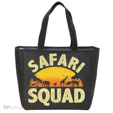 Cool Safari Squad Zoo Animal African Jungle Tote Bag