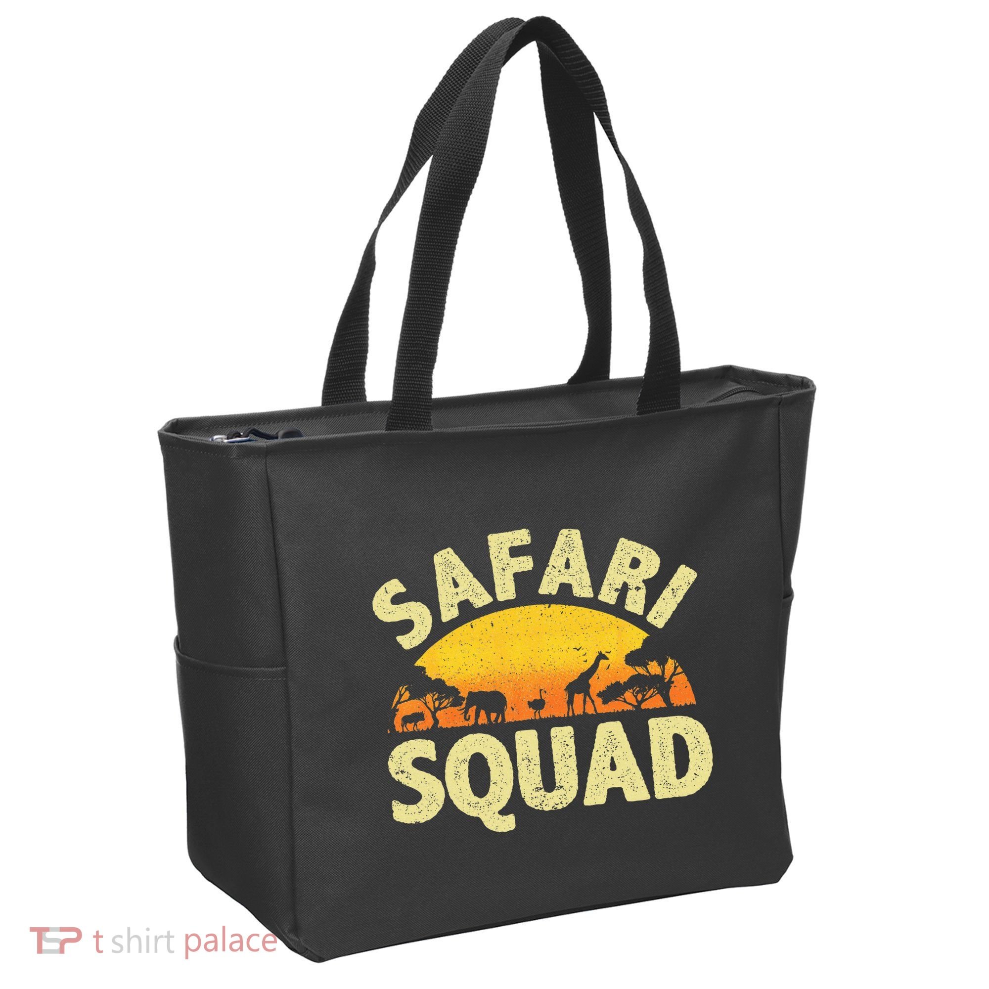 Cool Safari Squad Zoo Animal African Jungle Tote Bag