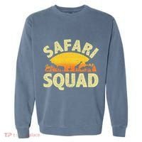 Cool Safari Squad Zoo Animal African Jungle Garment-Dyed Sweatshirt thumb 0