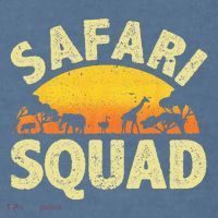 Cool Safari Squad Zoo Animal African Jungle Garment-Dyed Sweatshirt thumb 2