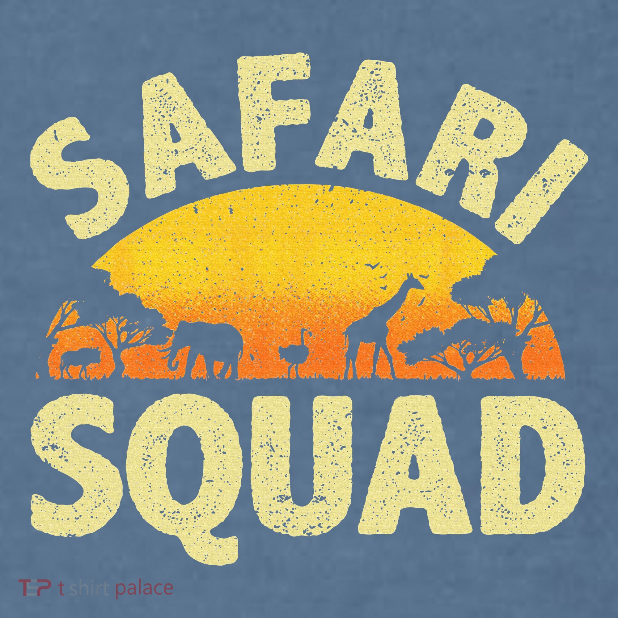 Cool Safari Squad Zoo Animal African Jungle Garment-Dyed Sweatshirt