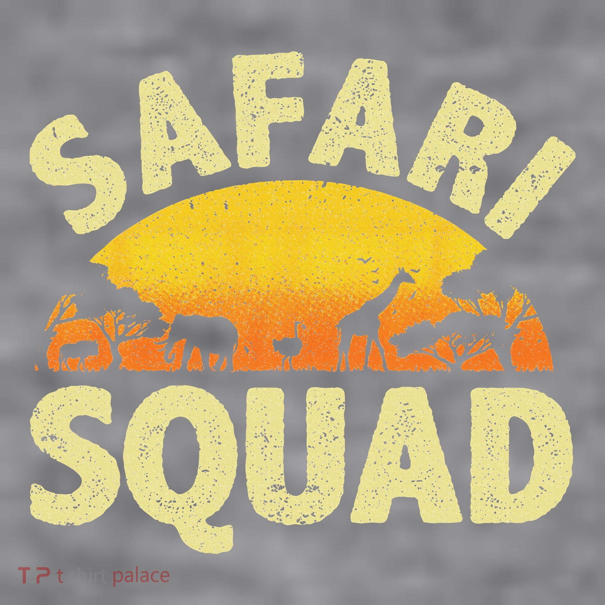 Cool Safari Squad Zoo Animal African Jungle Women's Racerback Cropped Tank