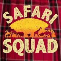 Cool Safari Squad Zoo Animal African Jungle Women's Flannel Plaid Pajama Pants thumb 2