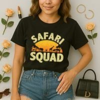 Cool Safari Squad For Men Women Zoo Animal African Jungle Comfort Colors Boxy T-Shirt thumb 2