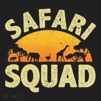Cool Safari Squad For Men Women Zoo Animal African Jungle Comfort Colors Boxy T-Shirt thumb 3