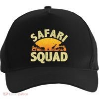 Cool Safari Squad For Men Women Zoo Animal African Jungle Five-Panel Snapback Cap thumb 0