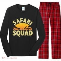 Cool Safari Squad For Men Women Zoo Animal African Jungle Long Sleeve Pajama Set thumb 0