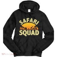 Cool Safari Squad For Men Women Zoo Animal African Jungle Tie Dye Hoodie thumb 0