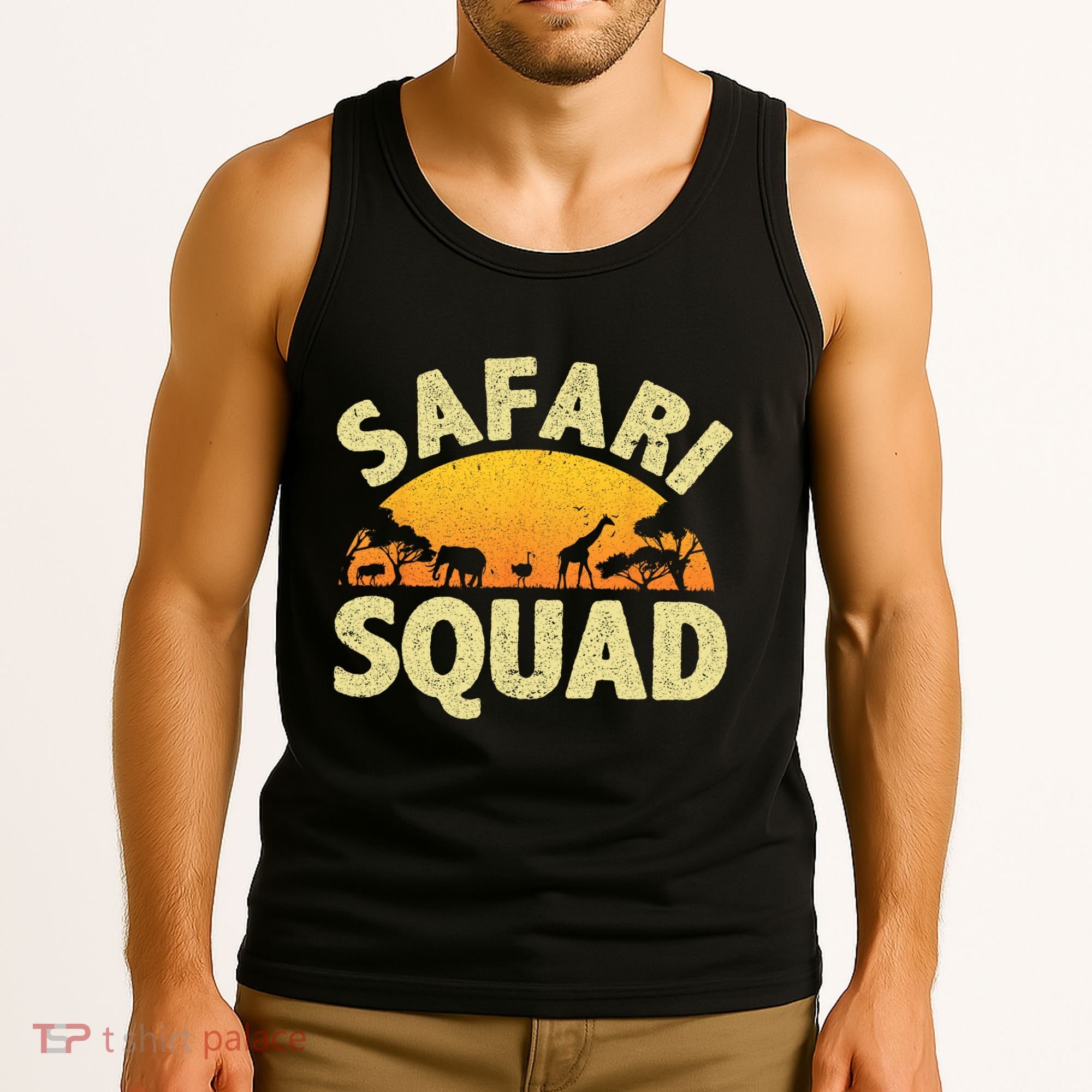 Cool Safari Squad For Men Women Zoo Animal African Jungle Tank Top