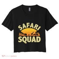 Cool Safari Squad For Men Women Zoo Animal African Jungle Women's Crop Top Tee thumb 0