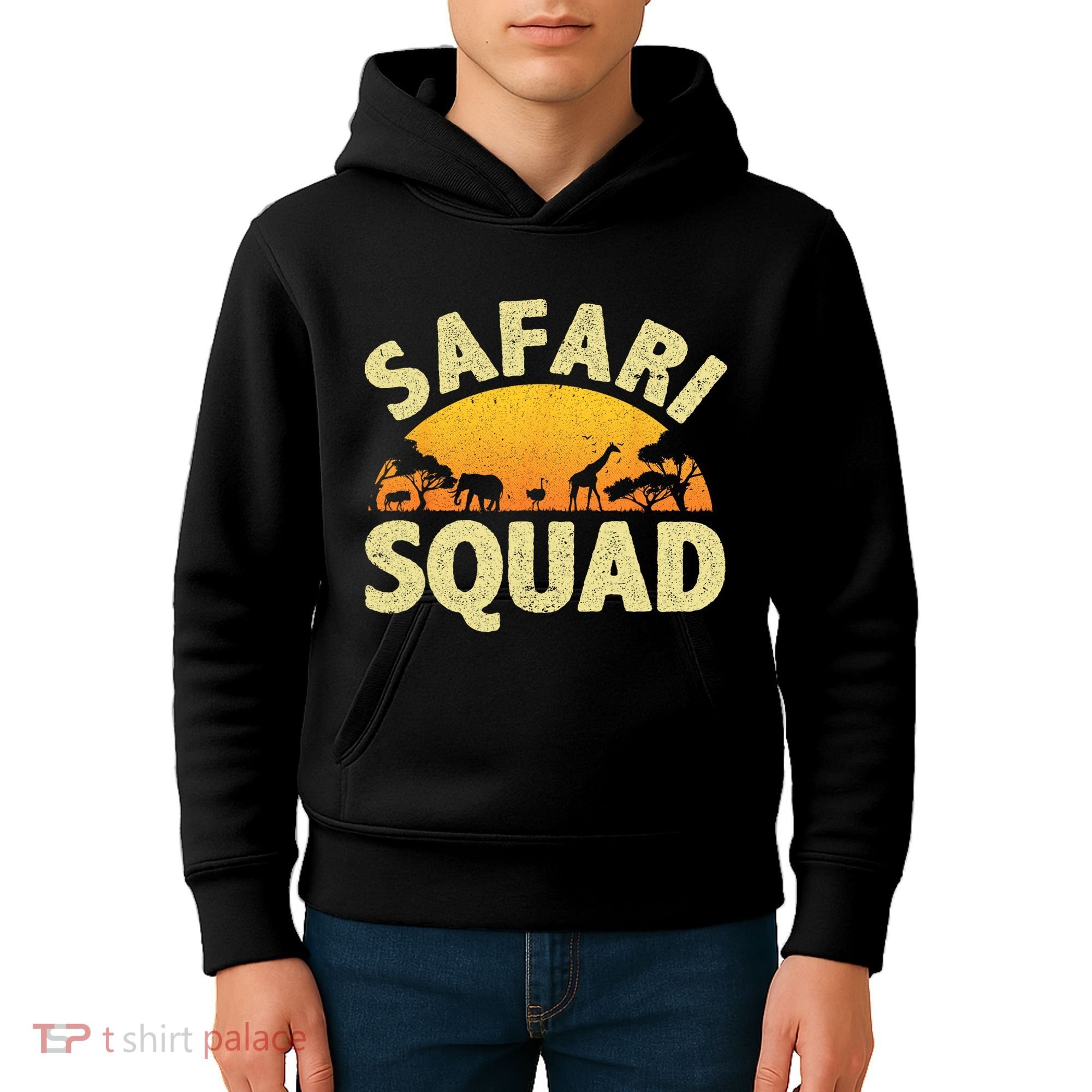 Cool Safari Squad For Men Women Zoo Animal African Jungle Kids Hoodie