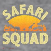 Cool Safari Squad For Men Women Zoo Animal African Jungle Women's Racerback Cropped Tank thumb 2