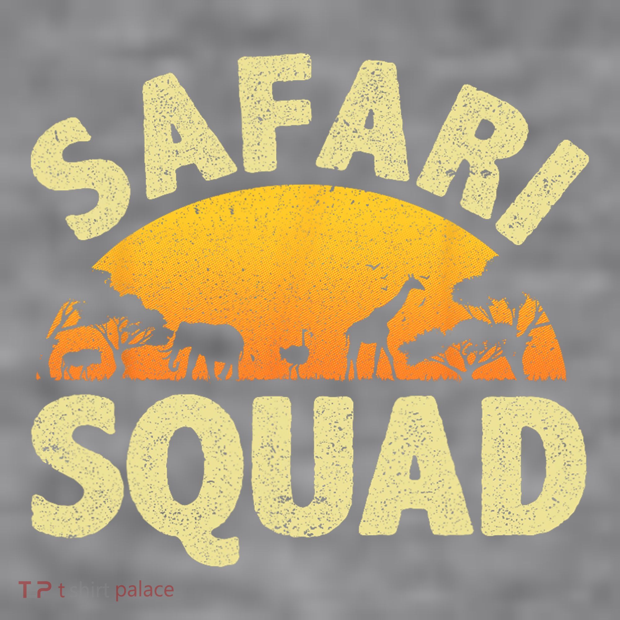 Cool Safari Squad For Men Women Zoo Animal African Jungle Women's Racerback Cropped Tank