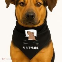 Capybara Sleepybara Sleep Capybara USA-Made Doggie Bandana thumb 1
