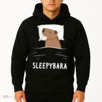 Capybara Sleepybara Sleep Capybara Hoodie thumb 2