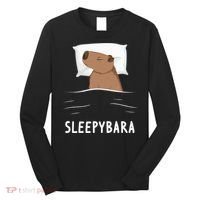 Capybara Sleepybara Sleep Capybara Long Sleeve Shirt thumb 0