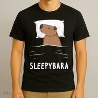 Capybara Sleepybara Sleep Capybara T-Shirt thumb 3