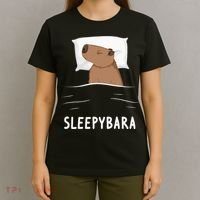 Capybara Sleepybara Sleep Capybara T-Shirt thumb 4