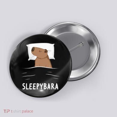 Capybara Sleepybara Sleep Capybara Button