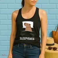 Capybara Sleepybara Sleep Capybara Women's Tank Top thumb 2