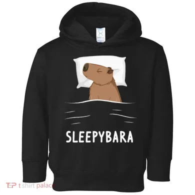 Capybara Sleepybara Sleep Capybara Toddler Hoodie