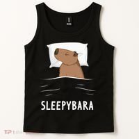 Capybara Sleepybara Sleep Capybara Tank Top thumb 2