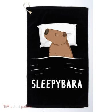 Capybara Sleepybara Sleep Capybara Golf Towel