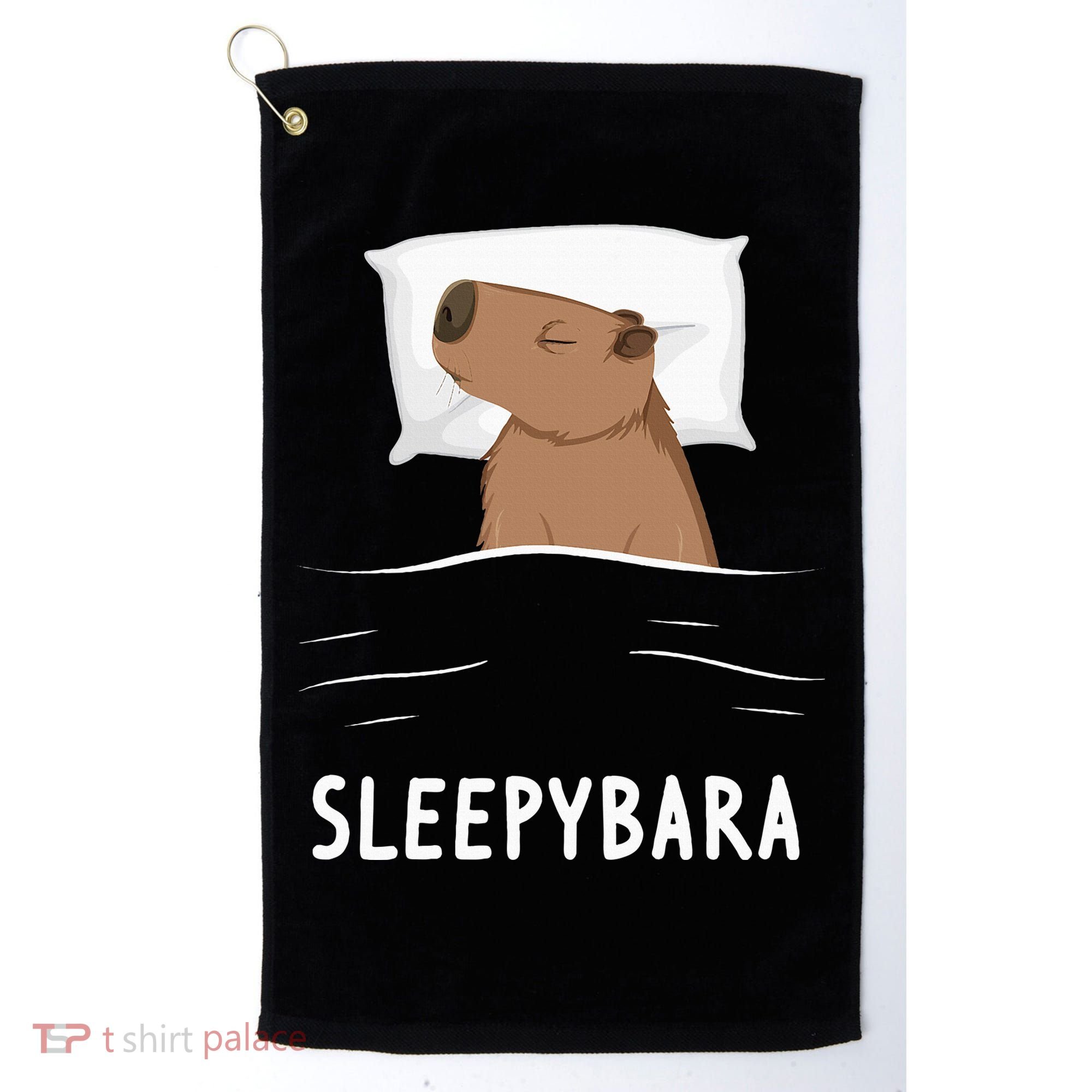 Capybara Sleepybara Sleep Capybara Golf Towel