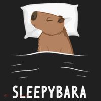 Capybara Sleepybara Sleep Capybara Golf Towel thumb 3