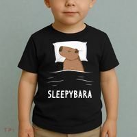 Capybara Sleepybara Sleep Capybara Toddler T-Shirt thumb 2