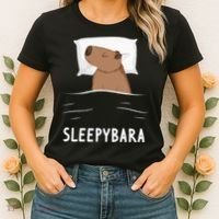 Capybara Sleepybara Sleep Capybara Women's T-Shirt thumb 2