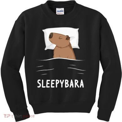 Capybara Sleepybara Sleep Capybara Kids Sweatshirt