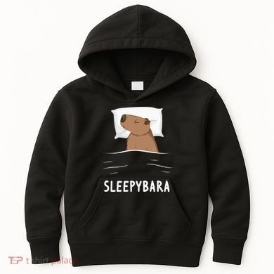 Capybara Sleepybara Sleep Capybara Kids Hoodie