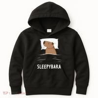 Capybara Sleepybara Sleep Capybara Kids Hoodie thumb 0