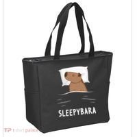 Capybara Sleepybara Sleep Capybara Tote Bag thumb 2