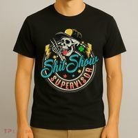Cool Shit Show Supervisor Skull Hilarious Vintage T-Shirt thumb 3