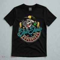 Cool Shit Show Supervisor Skull Hilarious Vintage T-Shirt thumb 5