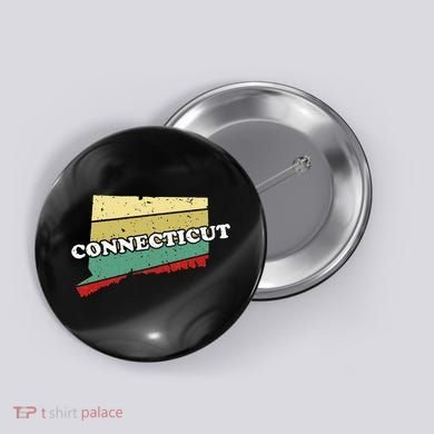 Connecticut State Souvenir Button