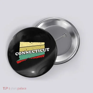 Connecticut State Souvenir Button