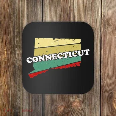Connecticut State Souvenir Coaster