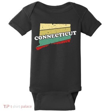 Connecticut State Souvenir Baby Bodysuit