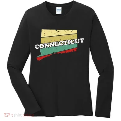 Connecticut State Souvenir Women's Long Sleeve Shirt