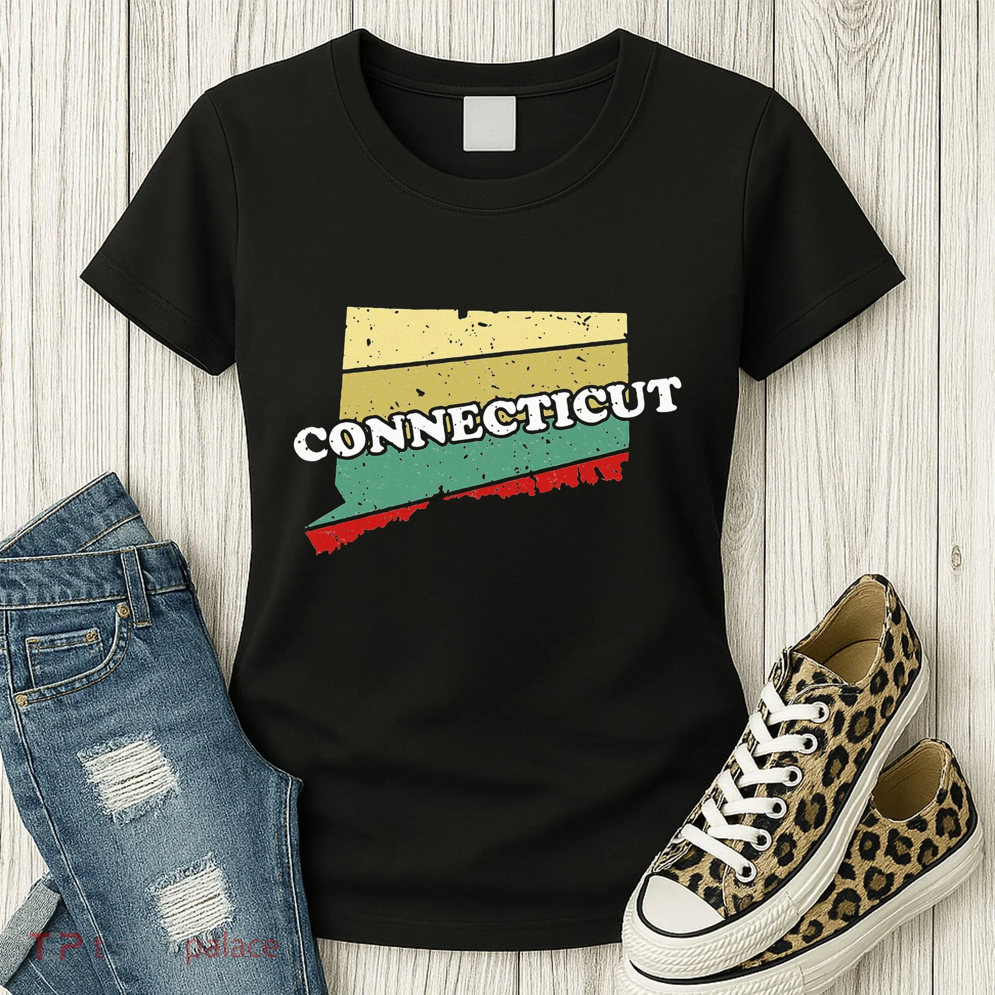 Connecticut State Souvenir Women's T-Shirt