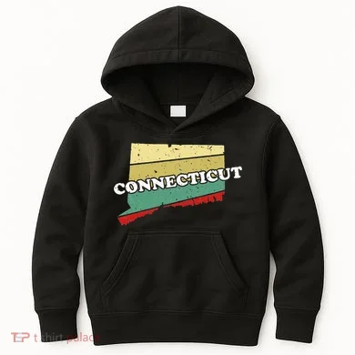 Connecticut State Souvenir Kids Hoodie