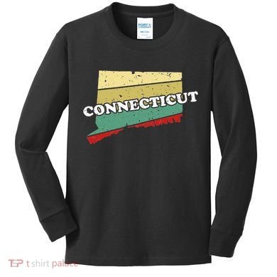 Connecticut State Souvenir Kids Long Sleeve Shirt