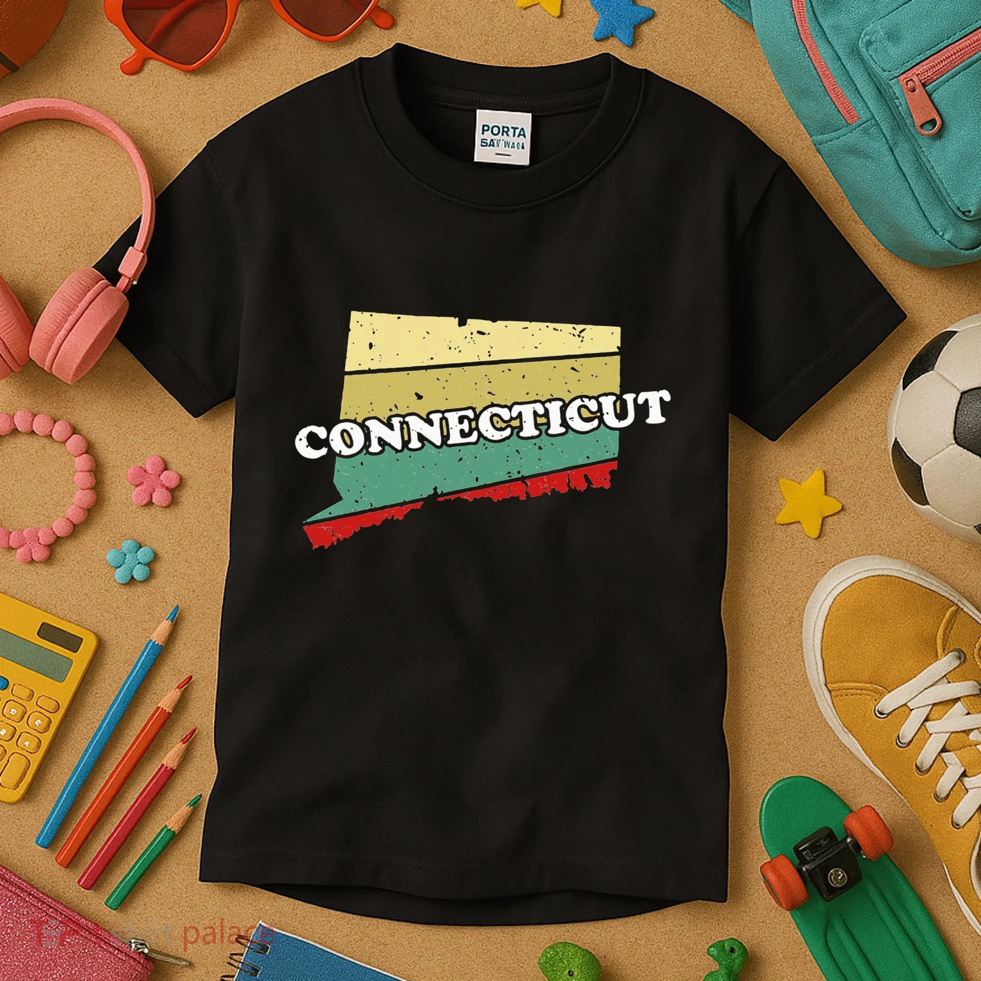 Connecticut State Souvenir Kids T-Shirt